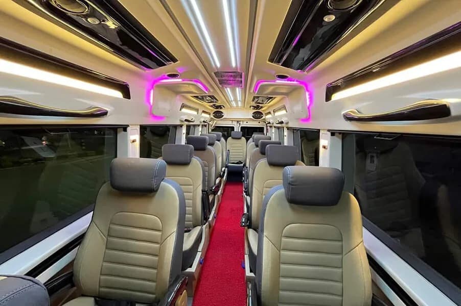 12 Seater Tempo Traveller — Cabin